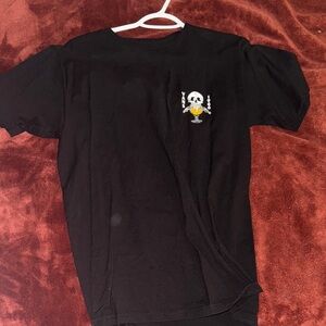 Vans Black Tee with Skull Graphic